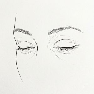 La mirada en el suelo
