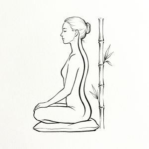 La columna vertebral como un tallo de bambú