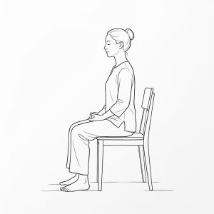 Meditar en silla
