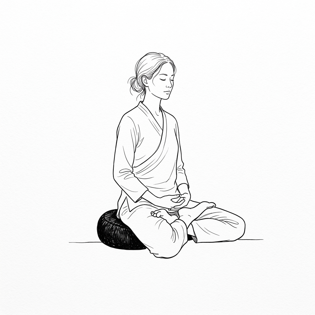 El cojín de meditación o zafu